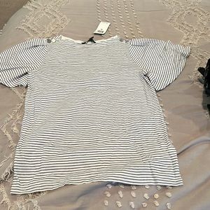 Womens white with black stripe, Ralph Lauren shirt